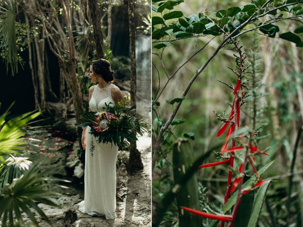 Tulum Most Romantic Elopement Bohemian Jungle inspiration