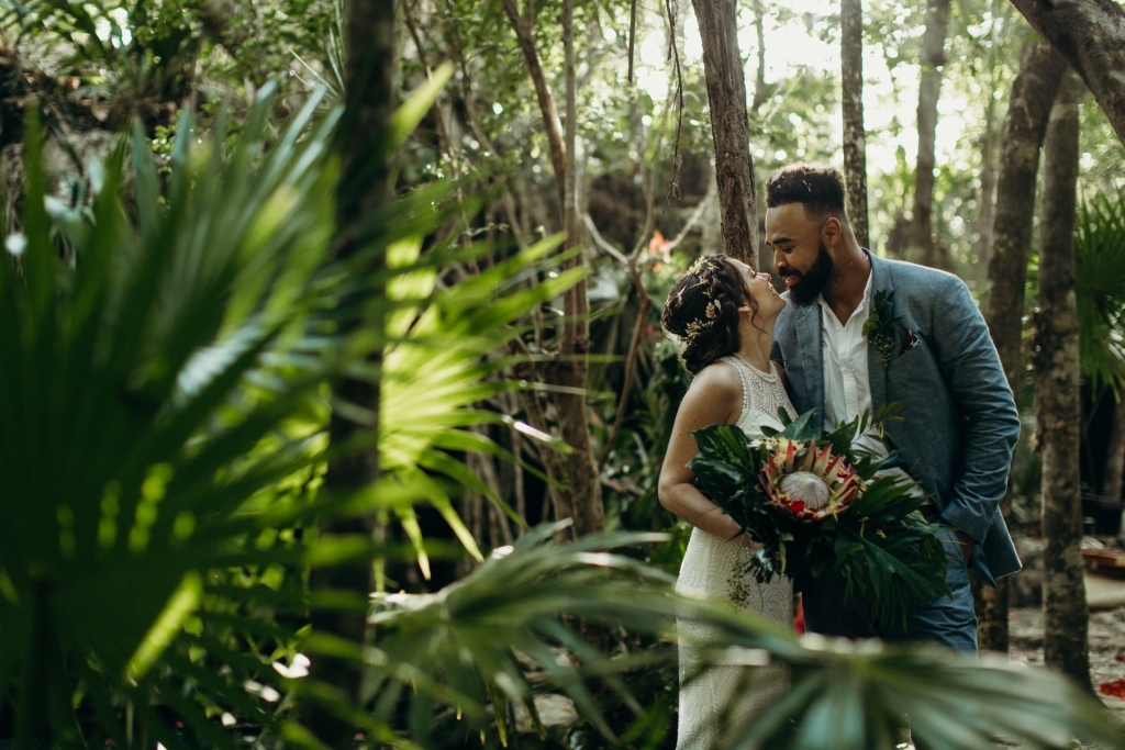 Tulum Most Romantic Elopement Bohemian Jungle inspiration