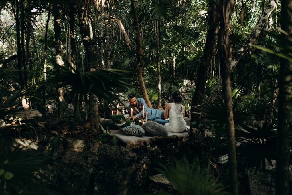 Tulum Most Romantic Elopement Bohemian Jungle inspiration