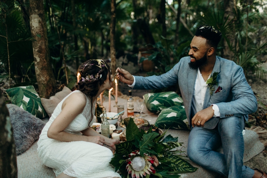 Tulum Most Romantic Elopement Bohemian Jungle inspiration